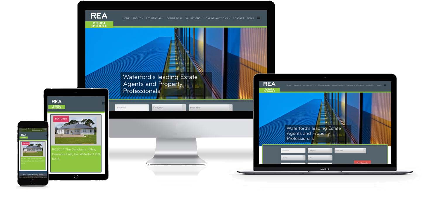 REA OShea OToole website design project image