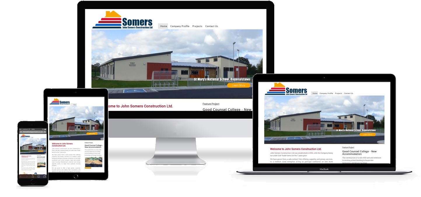 Image of John Somers Construction website